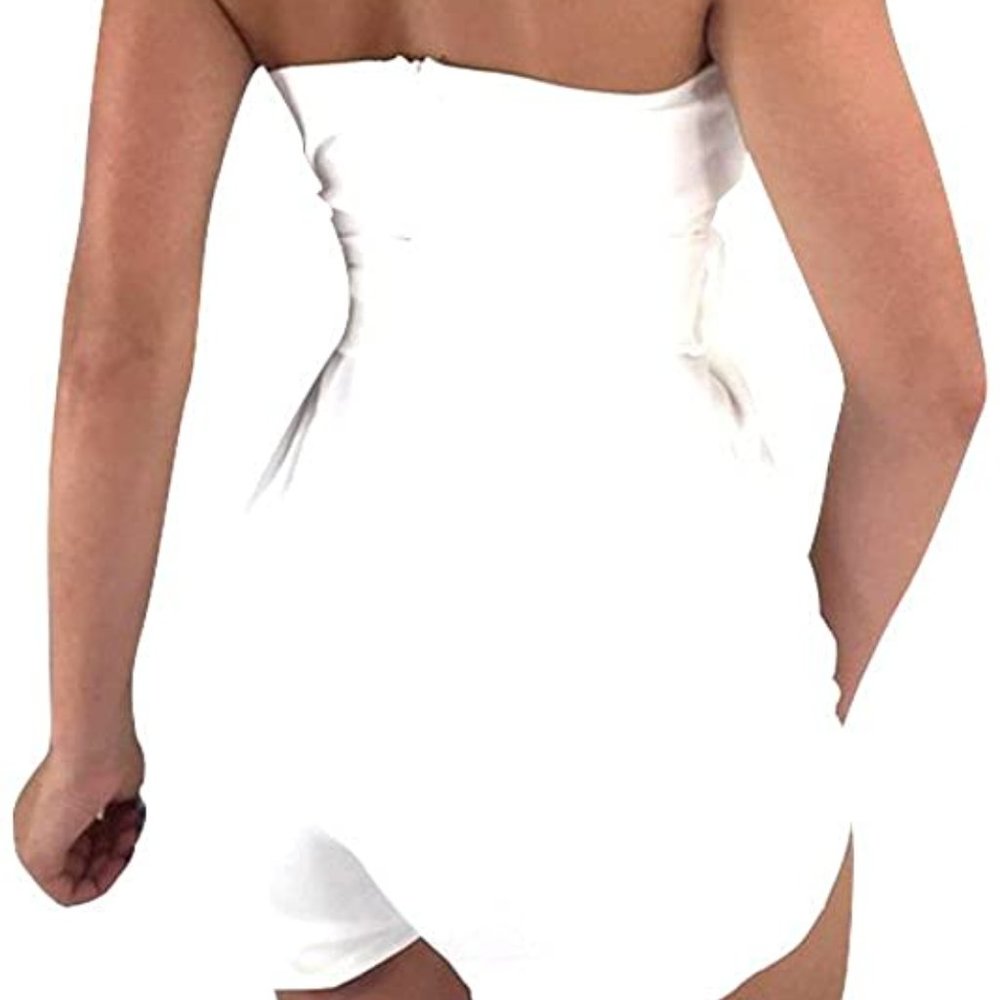 Sexy Deep V-Neck High Waist Belt Club Romper Short - Picture 3 of 4